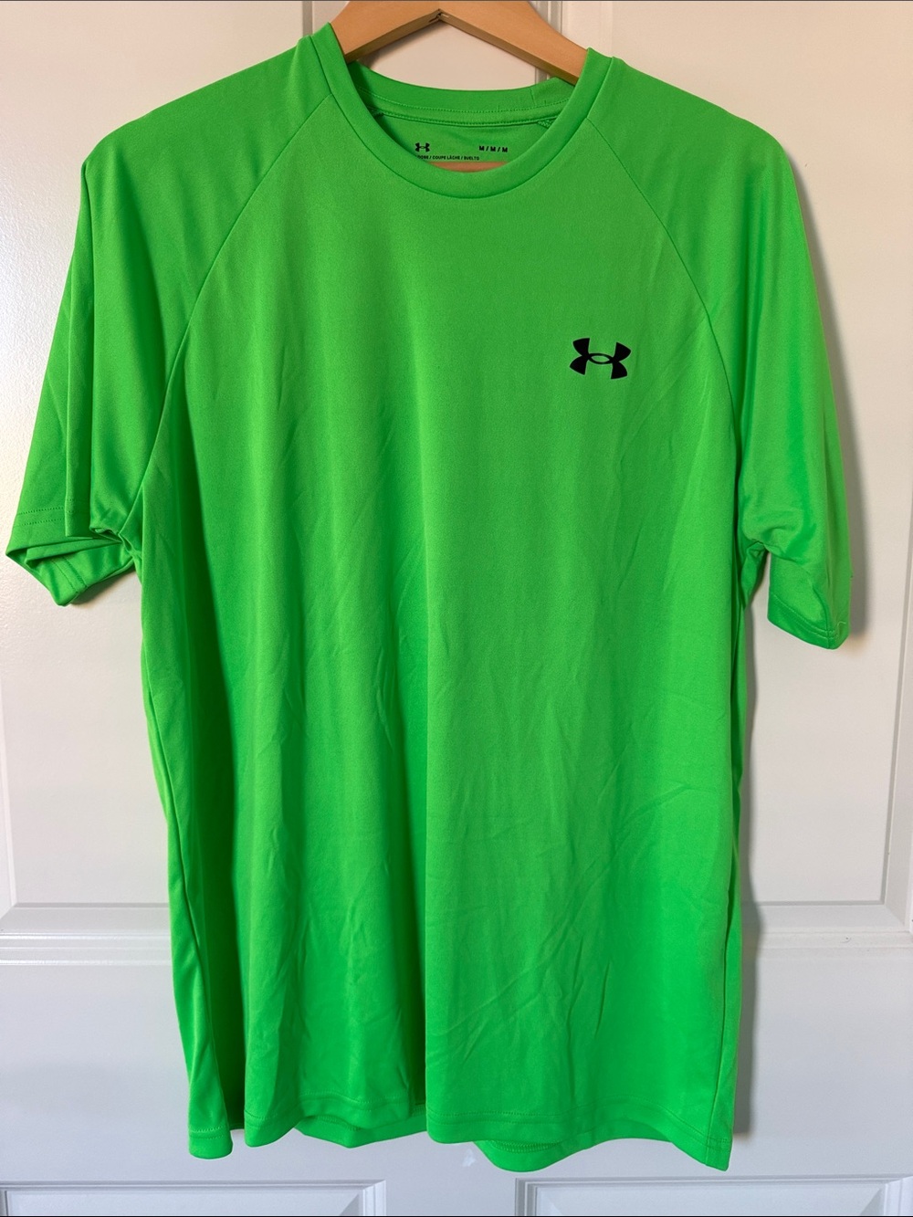 Under Armour Men's Short Sleeve Performance Tee - Neon Green with Black Logo
